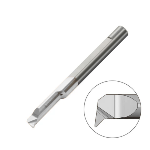 Carmex Carbide Tiny Tool - Profiling & Boring 47° - MQR - K20 Grade - Minimum Diameter 3.1mm x 10mm Reach x R0.1