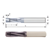 Carmex Thread Mills Carbide - Through Coolant (Flutes) - NPTF - 1/8 x 27 - MT7 thumbnail 2