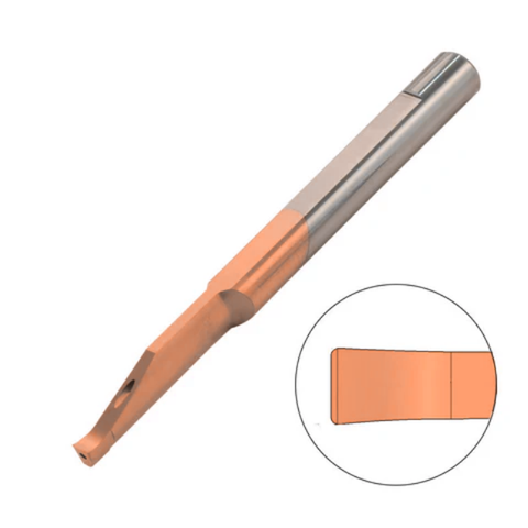 Carmex Carbide Tiny Tool - Deep Face Grooving - MVR - TNX Grade - 10mm Minimum Diameter x 2mm Groove Width x 10mm Groove Depth