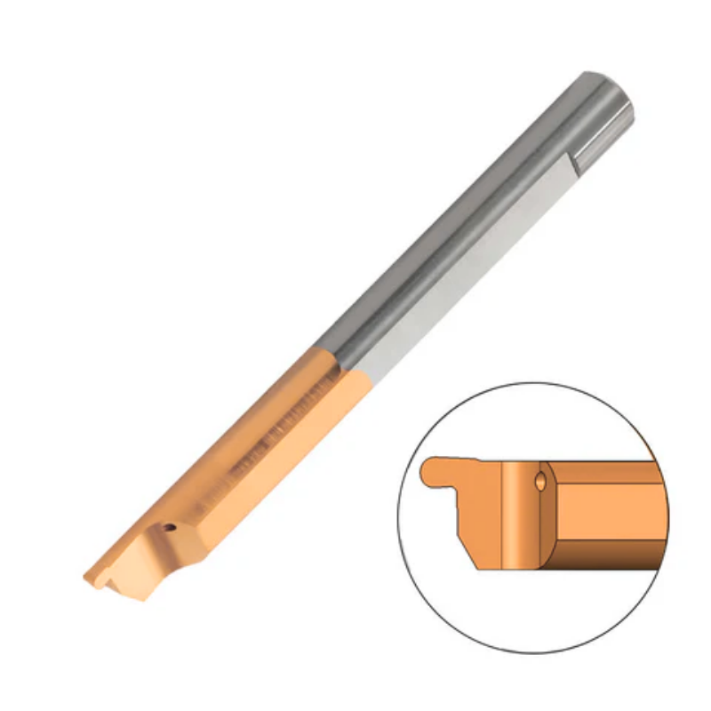 Carmex Carbide Tiny Tool - Full Radius Face Grooving - MZL - TNX Grade - 8mm Minimum Diameter x 2mm Groove Width