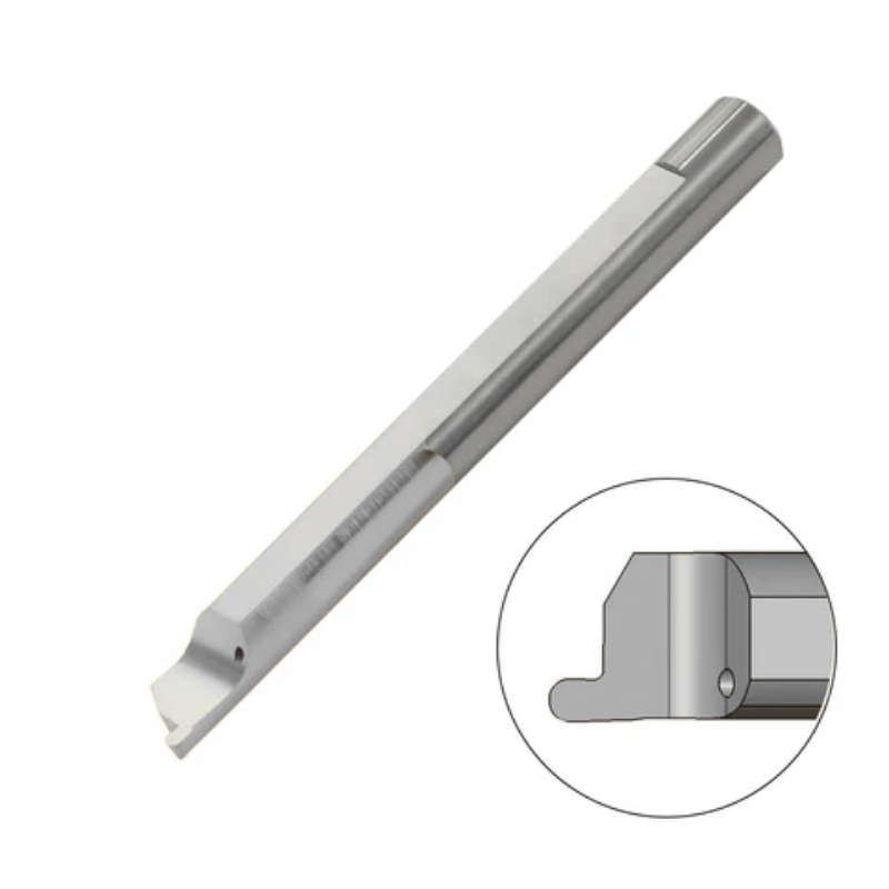 Carmex Carbide Tiny Tool - Full Radius Face Grooving - MZR - K20 Grade - 8mm Minimum Diameter x 1mm Groove Width