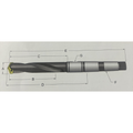 Vortex Morse Taper Spade Drill Holder - Straight Flute - Short Length - 9.5 - 11.0mm Drill Range - 31.8mm Max Depth thumbnail 2