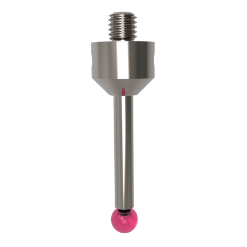 ITP Straight Styli - Type A - Ruby Ball - M5 Thread x 34.5mm Overall Length - NHM505011034