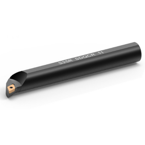 Omega Products Boring Bar - Steel Shank 107.5 Deg - Right Hand - For DCMT0702/DCGT0702 Inserts - S10M SDQCR 07