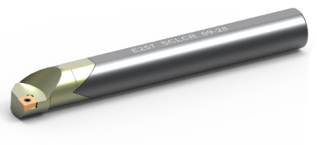 Omega Products Boring Bar Carbide Shank - 95 DEG Through Coolant- Right Hand - For CCMT0602/CCGT0602 Inserts - E08K SCLCR 06-10