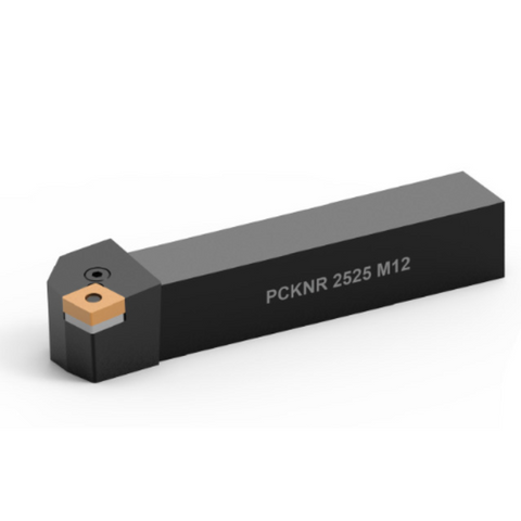 Omega Products Turning Tool Holder - Pin Lock 75 Deg Right Hand - For CNMG 1204 Inserts - PCKNR2525M12