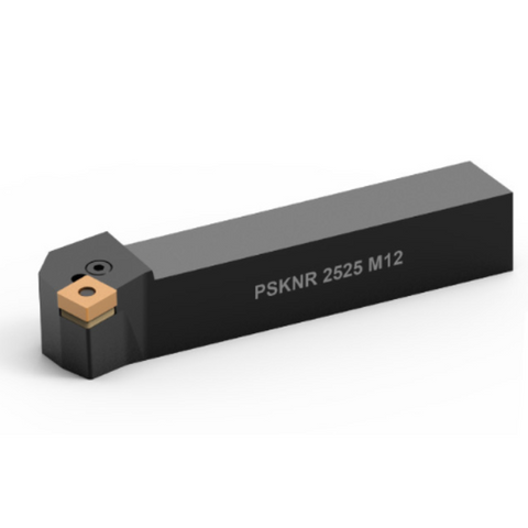 Omega Products Turning Tool Holder - Pin Lock 45 Deg Right Hand - For SNMG 1204 Inserts - PSSNR3232P12