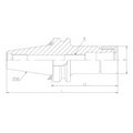 Omega Products BT30 GSK Collet Chuck - GSK06 - 25,000RPM - G2.5 - 60mm Gauge Length thumbnail 2