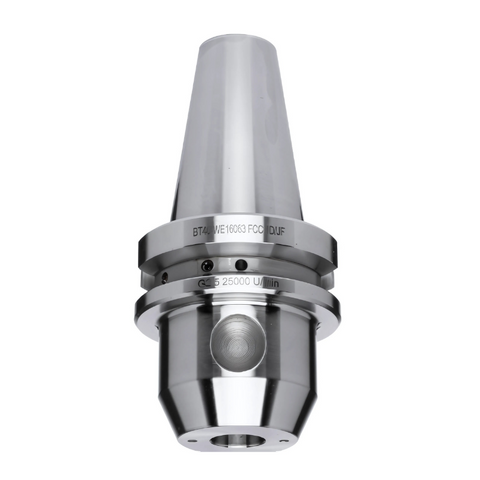 Omega Products BT50 End Mill Holder With Coolant Channels - G2.5 - 25,000RPM - 25mm Bore Size - 160mm Gauge Length
