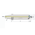 Omega Products DV50 Anti-Vibration Face Mill Arbor - G6.3 - 8,000RPM - 16mm Sipgot Size - 200mm Gauge Length thumbnail 2