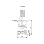 Palbit Threaded Coupling Holder - For WN04T3 Inserts - 35mm Cutter Diameter - 181030600