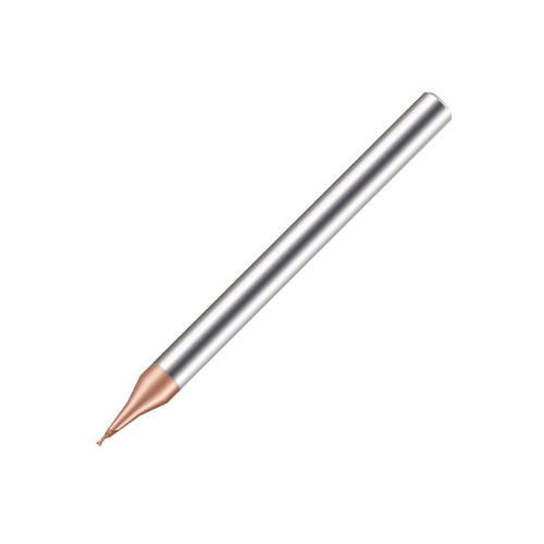 Vortex Carbide End Mill - 2 Flute Micro Square Edge - TiSiN Coated - 0.8mm