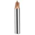 Vortex Carbide Corner Rounding Cutter TiAlN Coated - 3mm x R0.1 (VOR45-CCRC-0.10) thumbnail 4