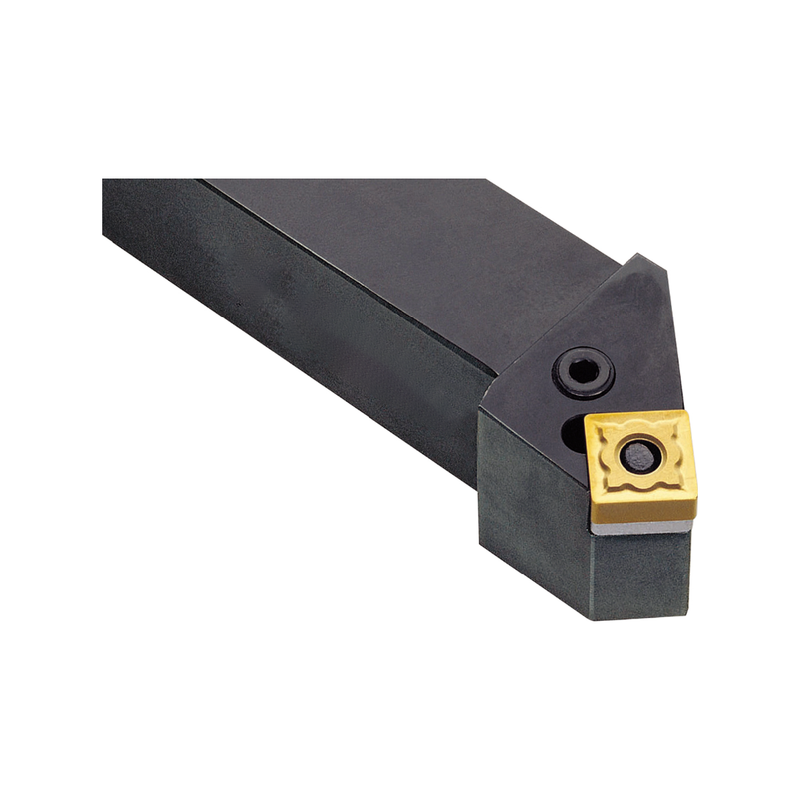PSSNL2020-K12 Standard Turning Tool Holder, 20 x 20mm Shank, 125mm Long, Left Hand, 45 Degree Approach, Lever Lock, for SNMG12 inserts - PSSNR/L Series (Vortex)
