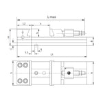 200mm Precision Vice - 6620 Series (Bison) - 6620-200-535-260-I