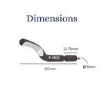 Cp Gratex R10 Deburring Blades - HSS - 6mm