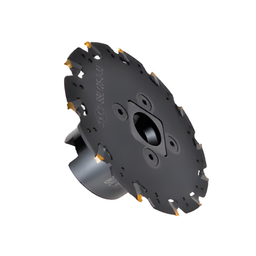 Y.T. Indexable Saw Milling Cutter For LNGT Inserts - 100mm Diameter 5 to 5.5mm Insert Thickness 27mm Cutting Depth 10 Teeth (SBL100-5-22)