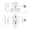 125mm Self-Centering Machine Vice - 6531 Series (Bison) - 6531-125 thumbnail 2