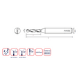 Axis Micro Carbide Drill - Uncoated Short flute length T3011 (3-5xD) - 2.8 Diameter thumbnail 2