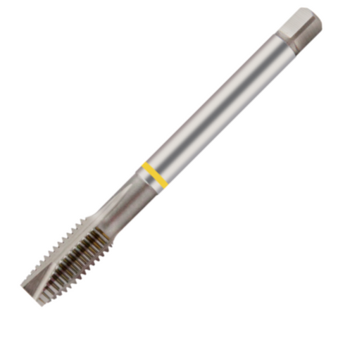 Europa Threading Tap - Spiral Point - BSP - HSS-E - Yellow Ring - 1/4 x 19