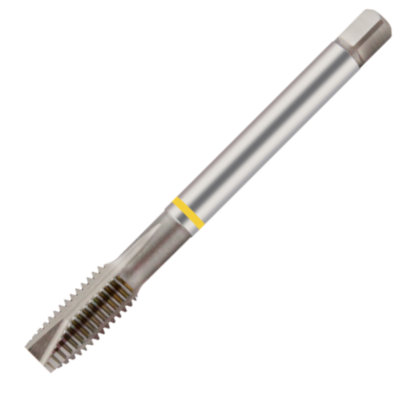 Europa Threading Tap - Spiral Point - BSP - HSS-E - Yellow Ring - 1/8 x 28