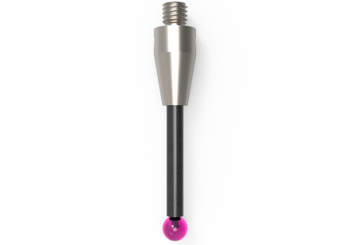 ITP Straight Styli - Type A - Ruby Ball - M3 XXT Thread x 25mm Overall Length - TCM303005025