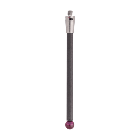 ITP Straight Styli - Type A - Ruby Ball - M3 XXT Thread x 70mm Overall Length - TCM306005070