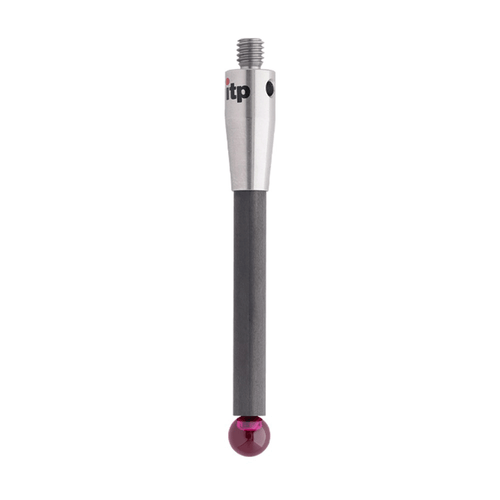 ITP Straight Styli - Type A - Ruby Ball - M4 Thread x 53mm Overall Length - TCM406007053