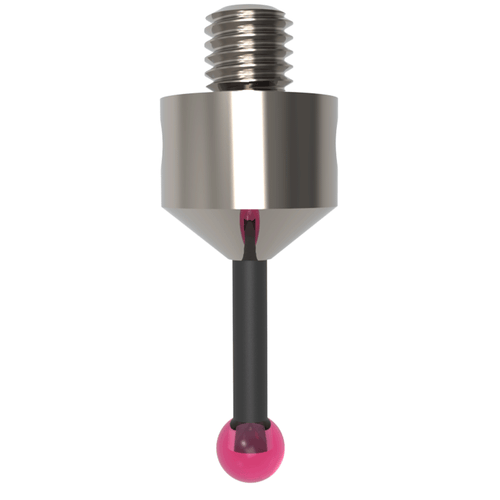 ITP Straight Styli - Type A - Ruby Ball - M5 Thread x 22mm Overall Length - TCM504010022
