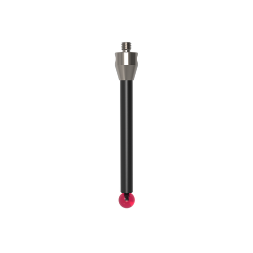 ITP Straight Styli - Type A - Ruby Ball - M5 Thread x 75mm Overall Length - TCM508011075