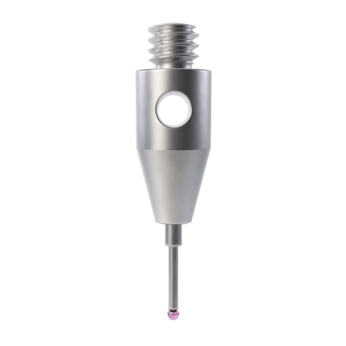 ITP Straight Styli - Type B - Ruby Ball - M2 Thread x 10.25mm Overall Length - THM200503010