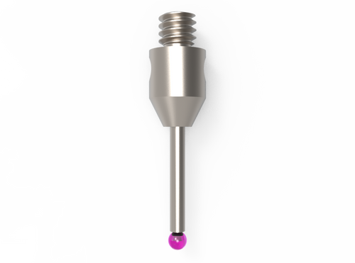 ITP Straight Styli - Type A - Ruby Ball - M2 Thread x 10.5mm Overall Length - THM201003010