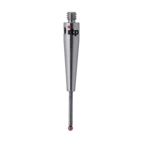 ITP Straight Styli - Type A - Ruby Ball - M2 Thread x 20.5mm Overall Length - THM201003020