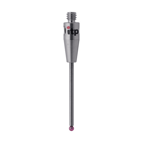 ITP Straight Styli - Type A - Ruby Ball - M2 Thread x 20.75mm Overall Length - THM201503021