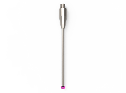 ITP Straight Styli - Type A - Ruby Ball - M2 Thread x 30.75mm Overall Length - THM201503031
