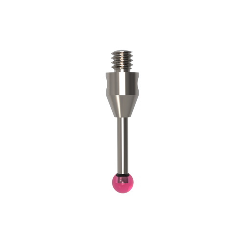 ITP Straight Styli - Type A - Ruby Ball - M2 Thread x 11mm Overall Length - THM202003011