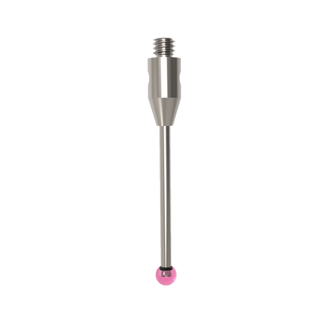 ITP Straight Styli - Type A - Ruby Ball - M2 Thread x 21mm Overall Length - THM202003021