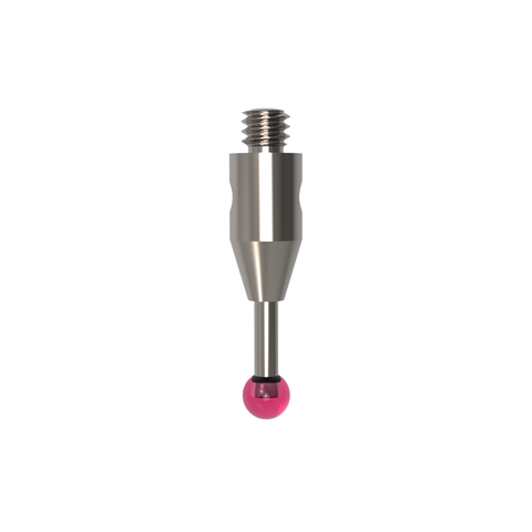 ITP Straight Styli - Type A - Ruby Ball - M2 Thread x 11mm Overall Length - THM202063011