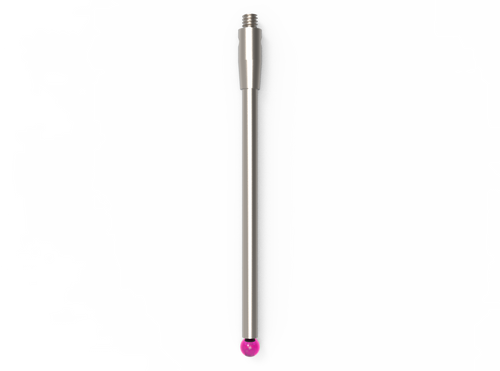 ITP Straight Styli - Type A - Ruby Ball - M2 Thread x 41.25mm Overall Length - THM202503041