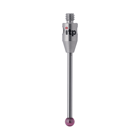 ITP Straight Styli - Type A - Ruby Ball - M2 Thread x 31.5mm Overall Length - THM203003032