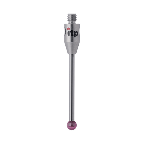 ITP Straight Styli - Type A - Ruby Ball - M2 Thread x 31.5mm Overall Length - THM203003032