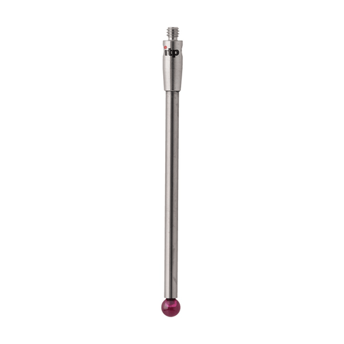 ITP Straight Styli - Type A - Ruby Ball - M2 Thread x 51.5mm Overall Length - THM203003051