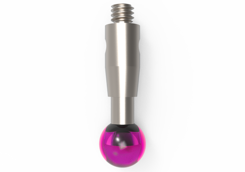 ITP Straight Styli - Type A - Ruby Ball - M2 Thread x 12mm Overall Length - THM204003012