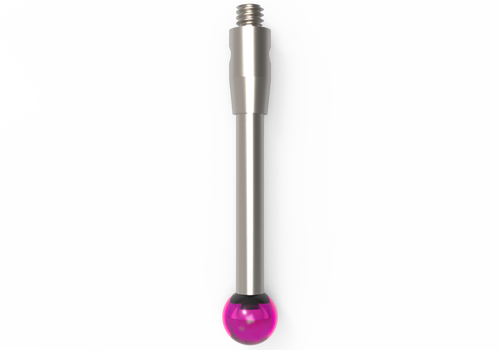 ITP Straight Styli - Type A - Ruby Ball - M2 Thread x 22mm Overall Length - THM204003022