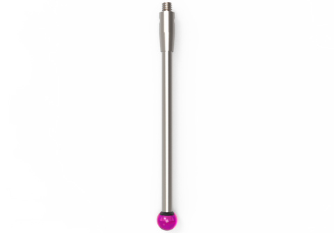 ITP Straight Styli - Type A - Ruby Ball - M2 Thread x 42mm Overall Length - THM204003042