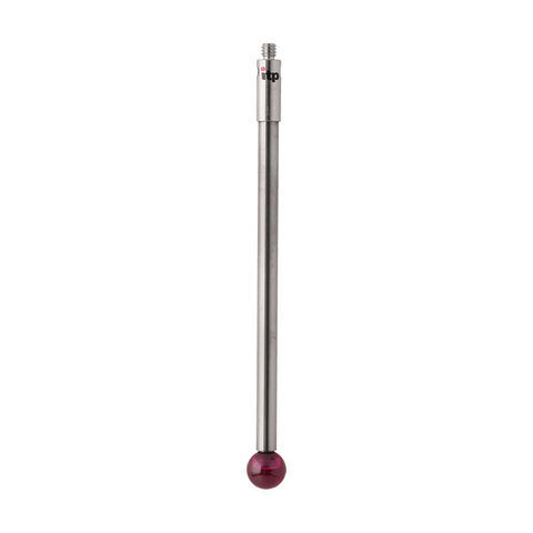 ITP Straight Styli - Type A - Ruby Ball - M2 Thread x 52.5mm Overall Length - THM205003052