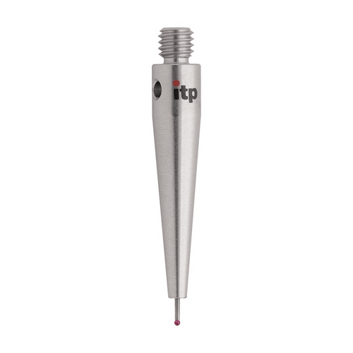 ITP Straight Styli - Type A - Ruby Ball - M3 Thread x 21.25mm Overall Length - THM300504021