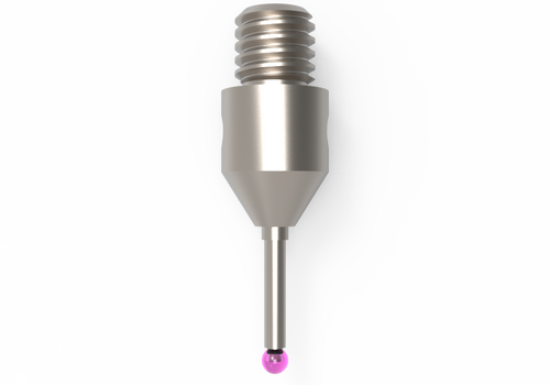ITP Straight Styli - Type B - Ruby Ball - M3 Thread x 10.5mm Overall Length - THM301004010