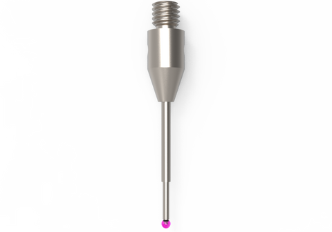 ITP Straight Styli - Type B - Ruby Ball - M3 Thread x 21.5mm Overall Length - THM3010H4021