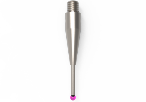 ITP Straight Styli - Type A - Ruby Ball - M3 Thread x 22mm Overall Length - THM301504022